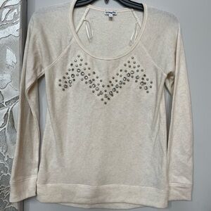 Express rhinestone/stud sweater sz Small